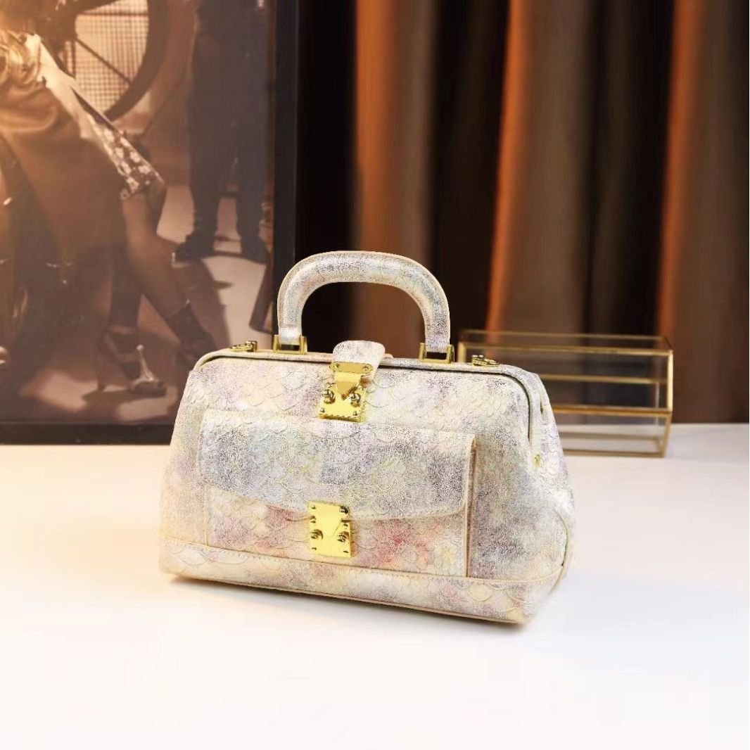 Retro Snakeskin Pattern Dumpling Bag Women - Image 2