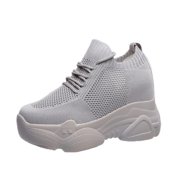 Heighten small white shoes for women - Image 6