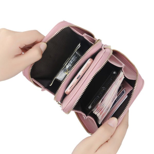 Large Capacity Crossbody Shoulder Bags For Women Fashion Zipper Mobile Phone Bag - Image 5