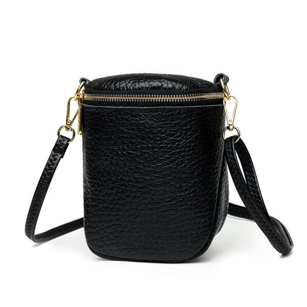High-quality Leather Mobile Phone Bag Korean Style Shell Bags For Women Fashion Small Shoulder Crossbody Bag - Image 4