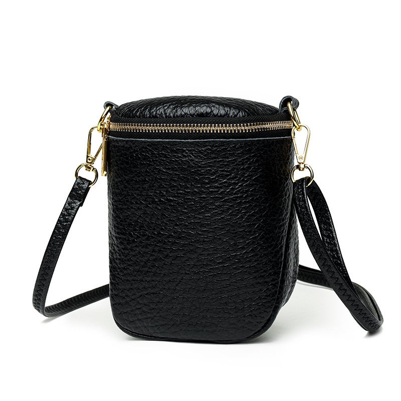 High-quality Leather Mobile Phone Bag Korean Style Shell Bags For Women Fashion Small Shoulder Crossbody Bag - Image 4