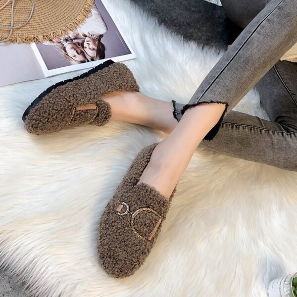 Autumn women plus velvet platform shoes - Image 3