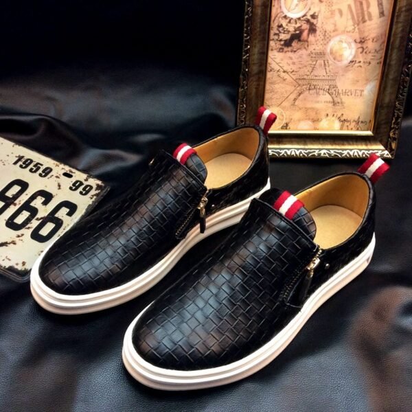 New leather Korean version of the tide shoes men's shoes student board shoes breathable fashion casual shoes lazy shoes - Image 4