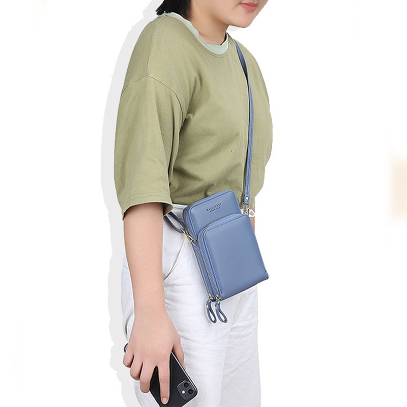 Large Capacity Crossbody Shoulder Bags For Women Fashion Zipper Mobile Phone Bag - Image 4