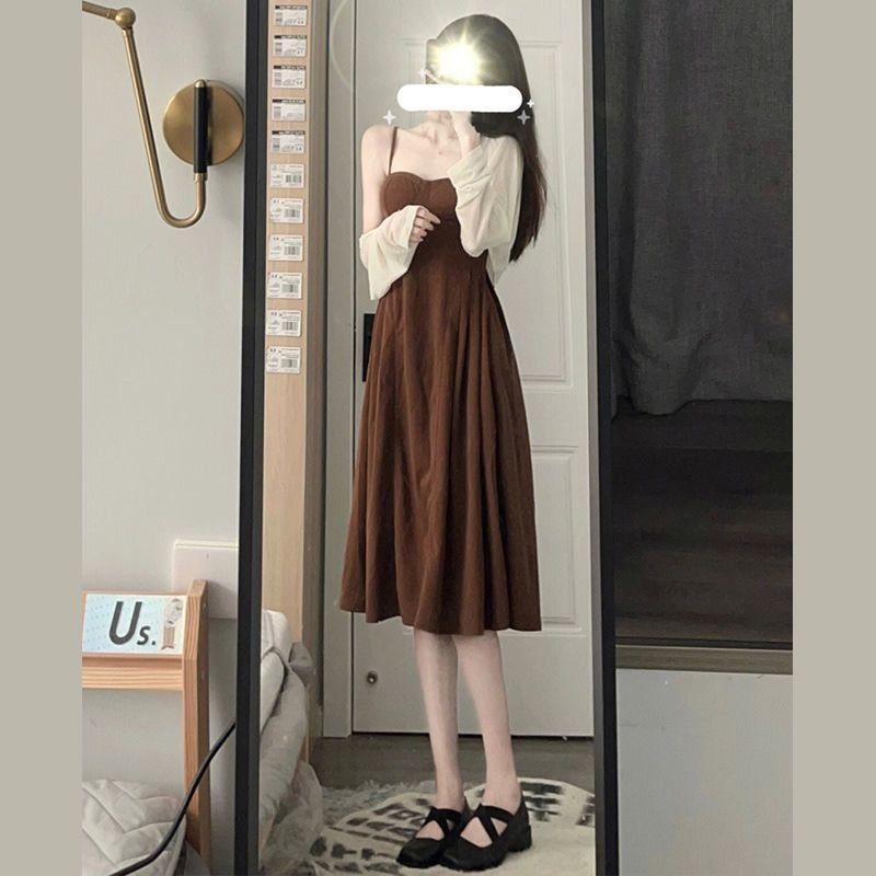 Women's Fashionable And Slim And Slender Peplum Dresses Set - Image 2
