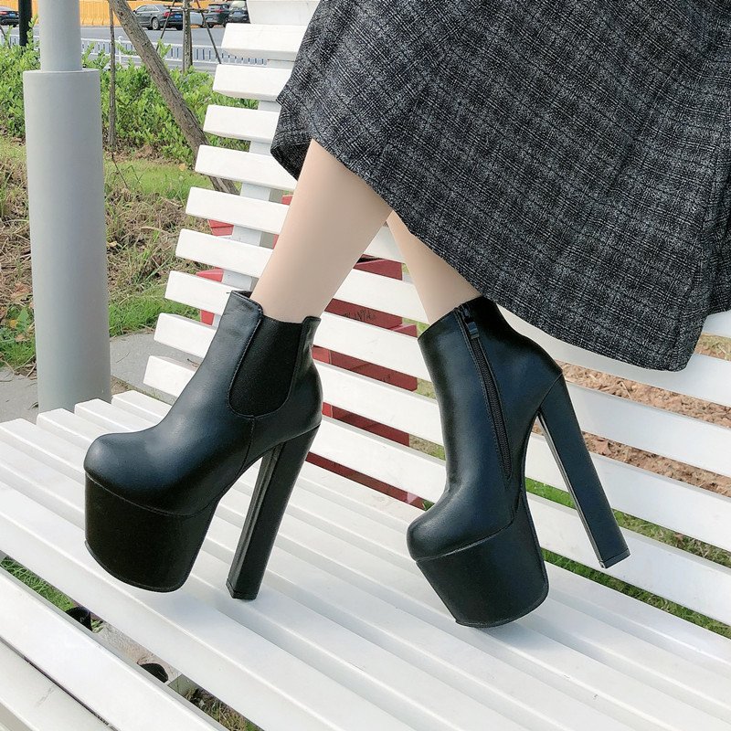 Women Platform Thick Soled  Heel Shoes - Image 5