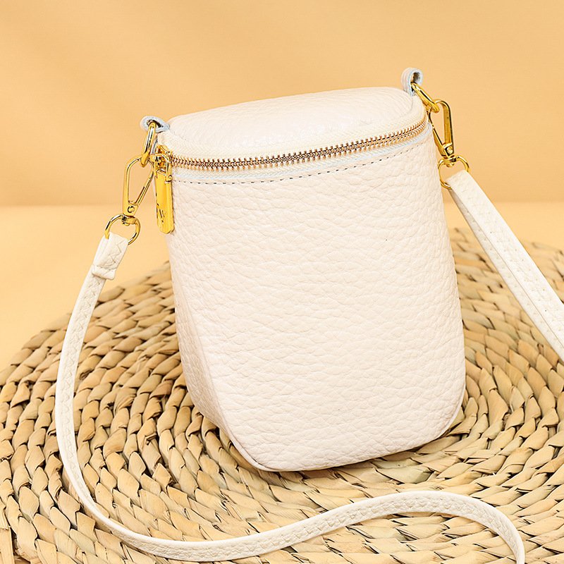 High-quality Leather Mobile Phone Bag Korean Style Shell Bags For Women Fashion Small Shoulder Crossbody Bag - Image 6