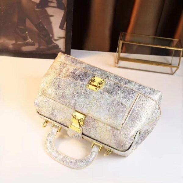 Retro Snakeskin Pattern Dumpling Bag Women - Image 7